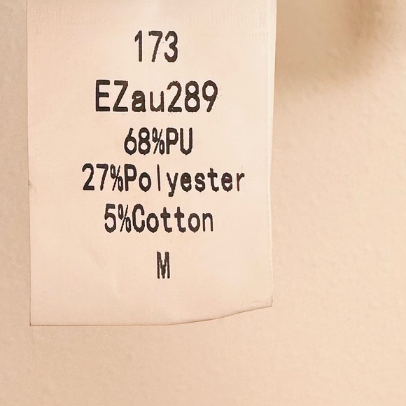 New Automet Black Faux Leather 90s Style Notched Lapels Blazer Jacket - Picture 8 of 8